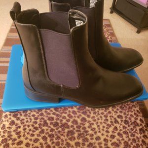 Black Just Fab Ankle Boots - Never Worn Outside - Like New